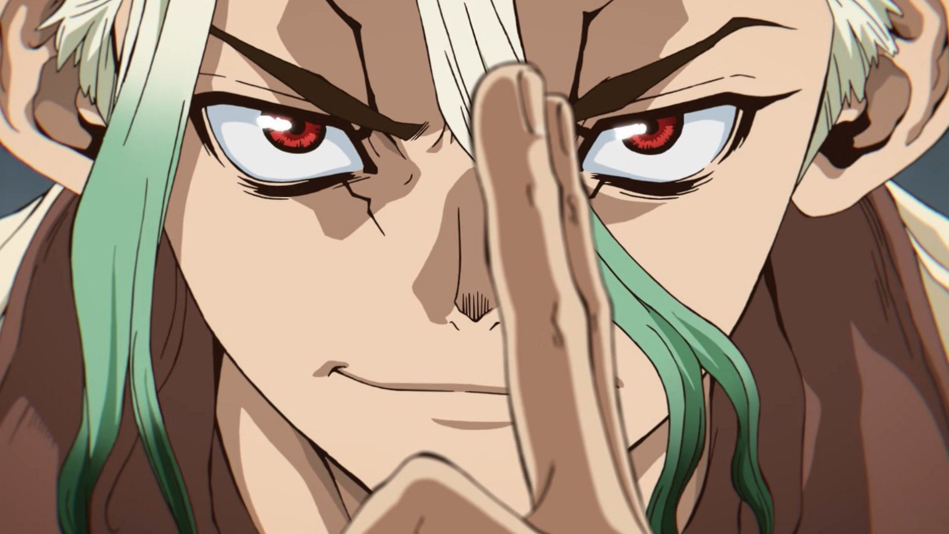Senku Ishigami as seen in Dr. Stone: Science Future part 2 episode 1 (Image via TMS Entertainment)